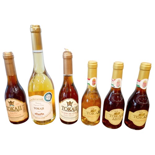 150 - Six bottles of Tokaji comprising 500ml Chateau Imperial 2015, a 250ml ASZU 3 PUTTONYOS 1993, a 250ml... 