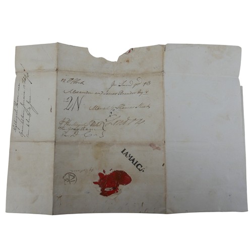 206 - Plantation letters / slavery / transatlantic slave trade / manumission / Jamaica/ postal history / p... 
