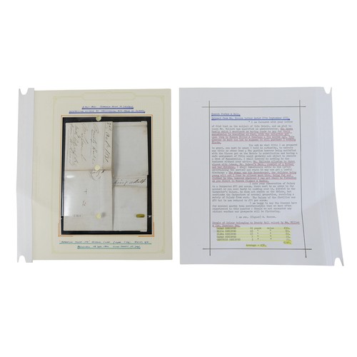 227 - Inter-Island mail / Jamaica postal history/ Military Naval interest / slavery / emancipation / plant... 