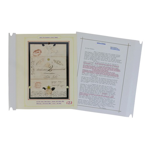 227 - Inter-Island mail / Jamaica postal history/ Military Naval interest / slavery / emancipation / plant... 