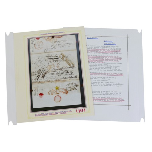 227 - Inter-Island mail / Jamaica postal history/ Military Naval interest / slavery / emancipation / plant... 