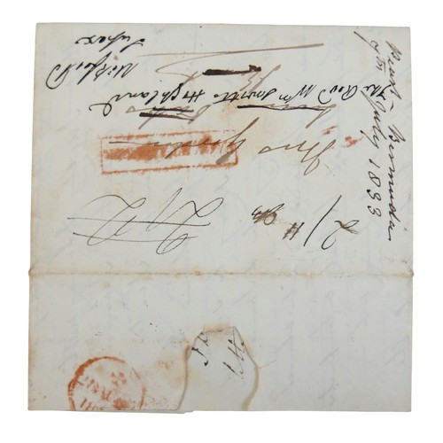 227 - Inter-Island mail / Jamaica postal history/ Military Naval interest / slavery / emancipation / plant... 
