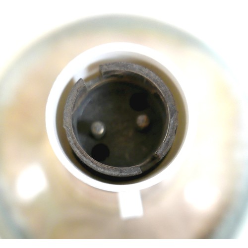 354 - A Mollie Hillam Furneck Pottery table lamp, 16 by 16 by 28cm high.