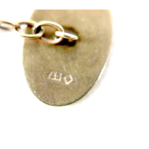 56 - Two pairs of 9ct gold cufflinks, 8.1g gross. (1 bag)