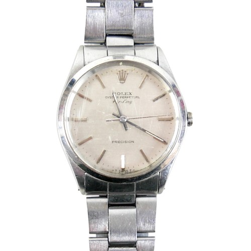 97 - A Rolex Air-King Oyster Perpetual gent's wrist watch with champagne dial, stainless steel case and s... 