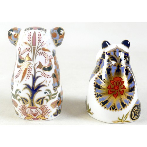 172 - Four Royal Crown Derby paperweights Endangered Species, specially commissioned by Sinclairs, limited... 