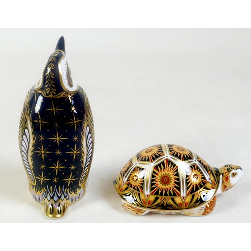 172 - Four Royal Crown Derby paperweights Endangered Species, specially commissioned by Sinclairs, limited... 