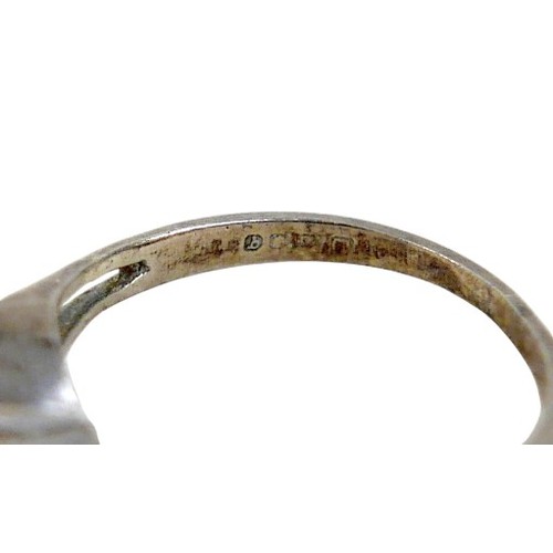 35 - A collection of silver jewellery including an ingot, rings and charms, total weight 7.4 troy oz.(1 b... 