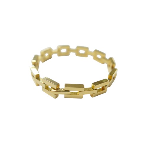 2 - An 18k yellow gold bracelet, bar link design, maker RGP, 9.5mm wide, 20cm long, 31.5g.