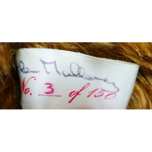 7 - A limited edition large Atlantic Bears teddy, with label to its ear, signed by Alan Mullaney and num... 