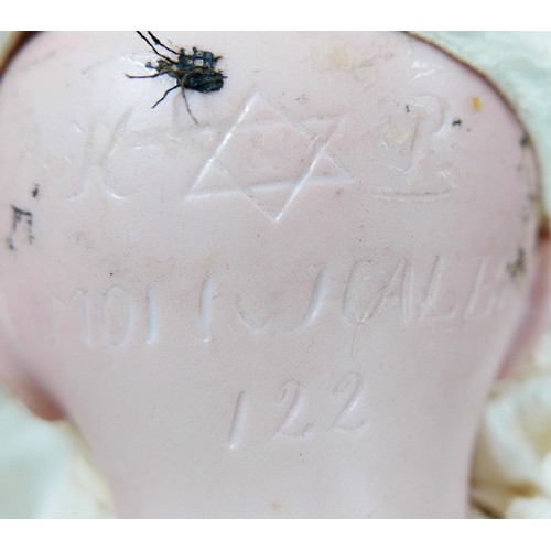 20 - Two late 19th/early 20th century bisque headed dolls, comprising a Simon & Halbig/Kammer & Reinhardt... 