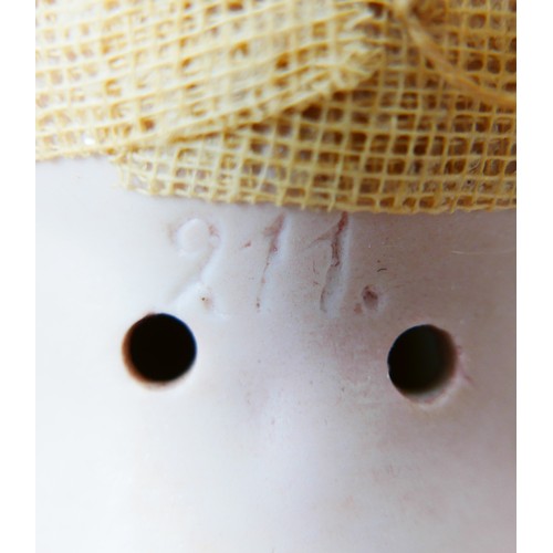 20 - Two late 19th/early 20th century bisque headed dolls, comprising a Simon & Halbig/Kammer & Reinhardt... 