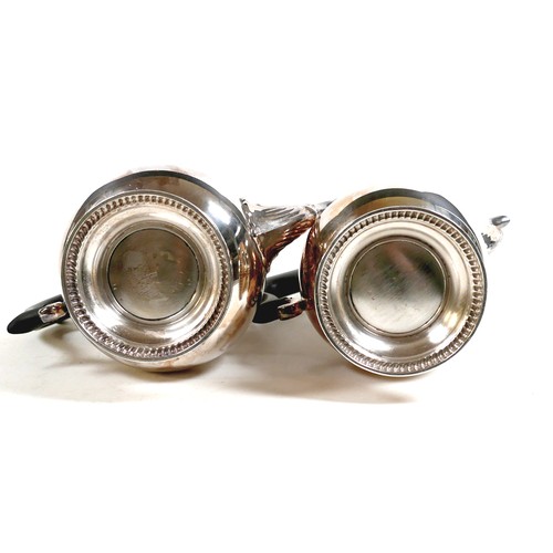 172 - An Elizabeth II silver four piece tea and coffee service, of baluster form with gadrooned rim and ac... 