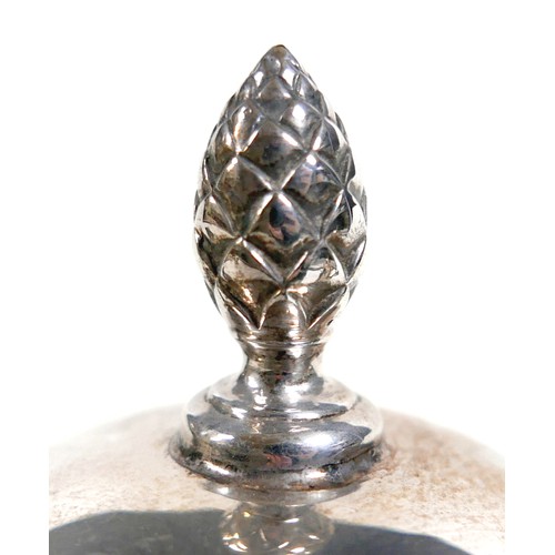 172 - An Elizabeth II silver four piece tea and coffee service, of baluster form with gadrooned rim and ac... 