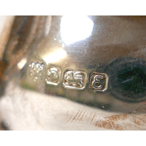 172 - An Elizabeth II silver four piece tea and coffee service, of baluster form with gadrooned rim and ac... 