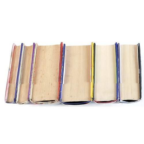 222 - A group of six hardback Harry Potter books by J.K. Rowling, (books 2-7) comprising Prisoner of Azkab... 