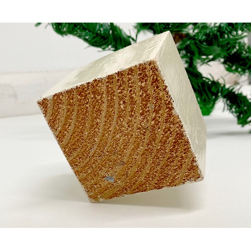 188 - A rare artificial table Christmas tree, circa 1920's, with dyed green goose feather 'leaves / needle... 