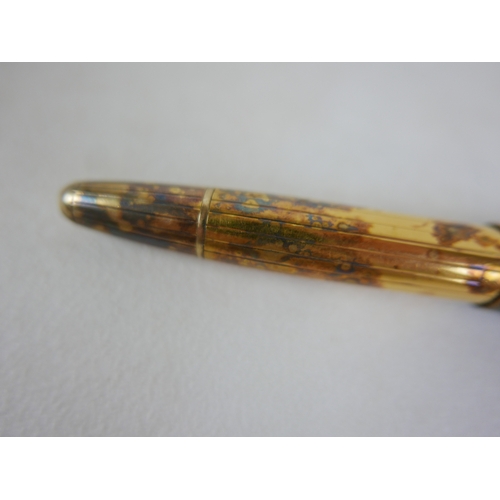 221 - A Montblanc Meisterstuck Montblanc No 146 Solitaire Ramses II Lapis Lazuli Le Grand fountain pen, ci... 