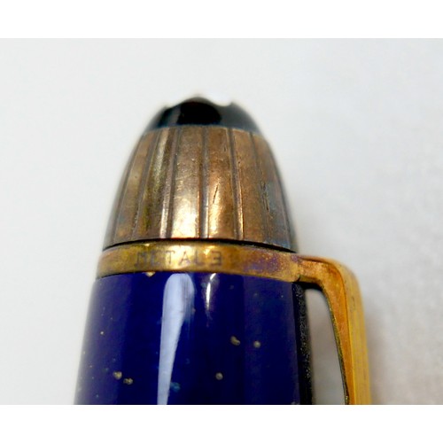 221 - A Montblanc Meisterstuck Montblanc No 146 Solitaire Ramses II Lapis Lazuli Le Grand fountain pen, ci... 