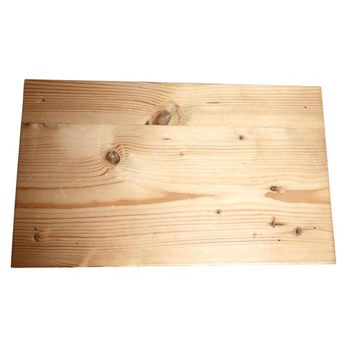 59 - A pine doll's house display case for a single room, with hinged glazed doors, 56 by 34.5 by 42cm hig... 