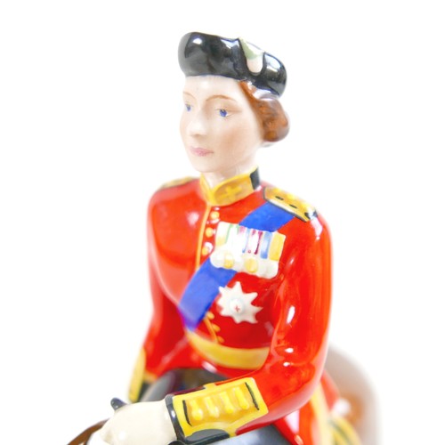331 - A Beswick model of HM Queen Elizabeth II mounted on Imperial, Trooping the Colour 1957, 26cm high.