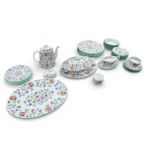 A Minton Haddon Hall pattern part dinner service, over 40 pieces ...