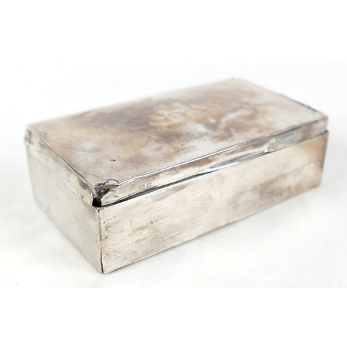 229 - A silver cased cigarette case, a/f in poor condition, with wooden interior, 16 by 9 by 5.5cm, a Burm... 
