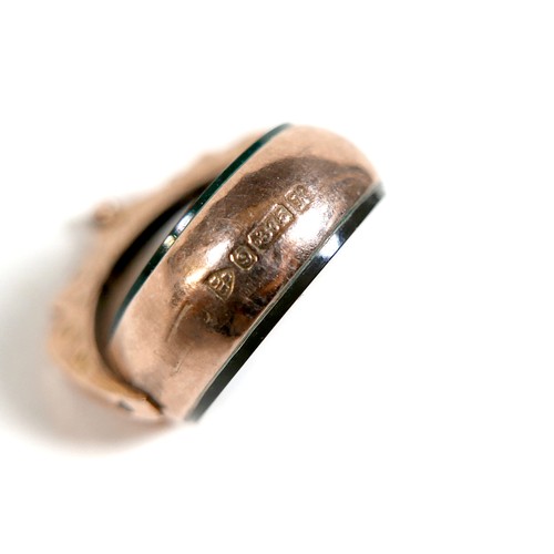 181 - A Victorian 9ct yellow gold graduating Albert fob watch chain, each link marked '375, 9', graduating... 