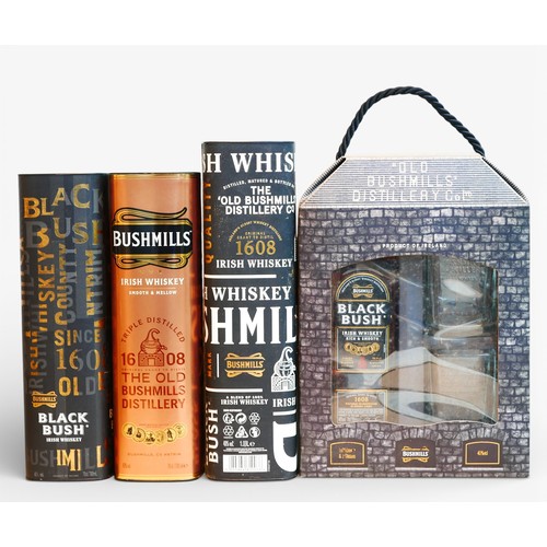 10 - Thirteen bottles of Bushmills Irish whiskey, including a 16 year old, 70cl bottle, three 1 litre bot... 