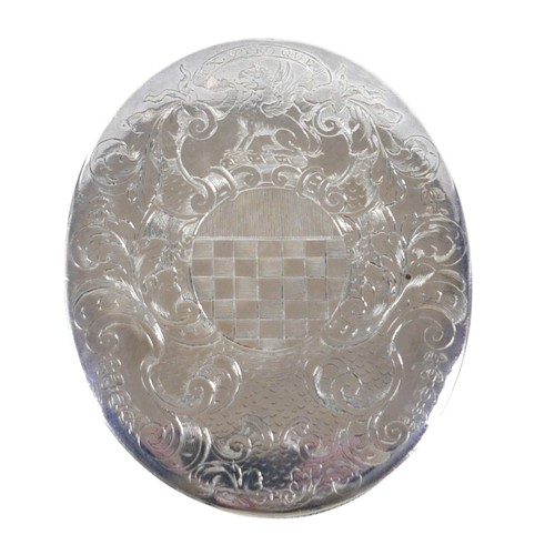 227 - A William and Mary silver tobacco box, with engraved armorial for the Palmer family of Barton, Co. W... 