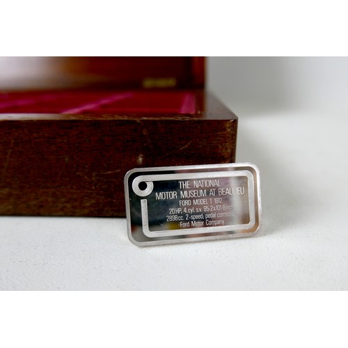 228 - A collection of thirty-six silver ingots, commemorating the collection at 'The National Motor Museum... 