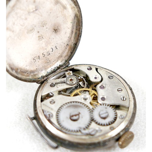 180 - A collection of pocket watches and watches comprising three base metal pocket watches, a silver pock... 