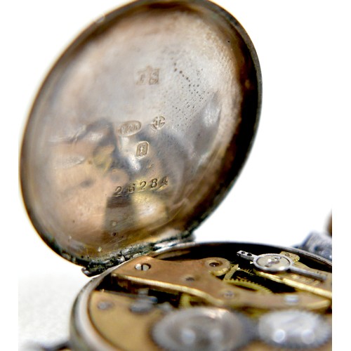 180 - A collection of pocket watches and watches comprising three base metal pocket watches, a silver pock... 