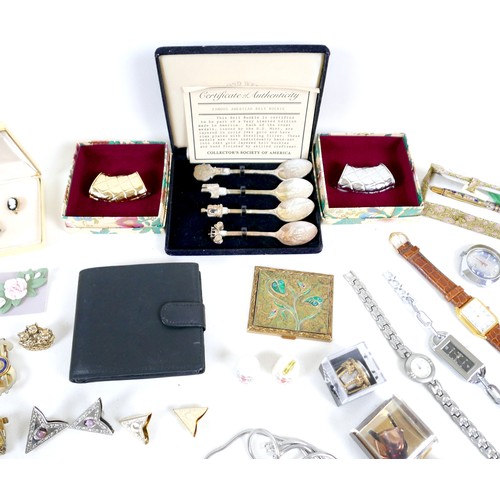 23 - A collection of costume jewellery, including some silver, approximately 0.5toz. (2 bags)