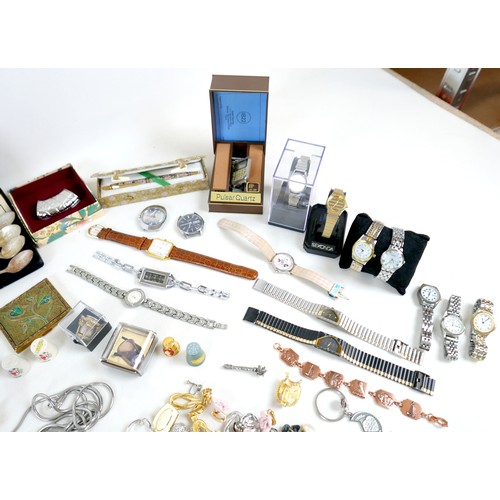 23 - A collection of costume jewellery, including some silver, approximately 0.5toz. (2 bags)