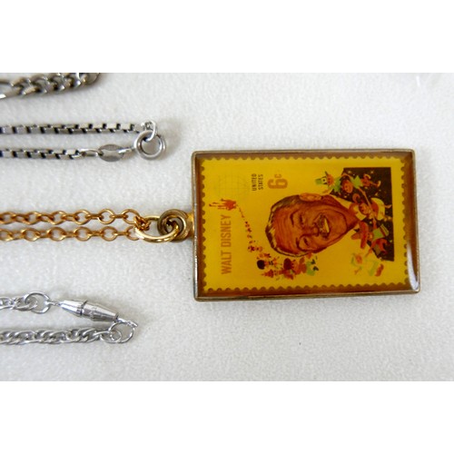 29 - A collection of costume jewellery and some silver, including a silver ingot pendant necklace, 1.2toz... 