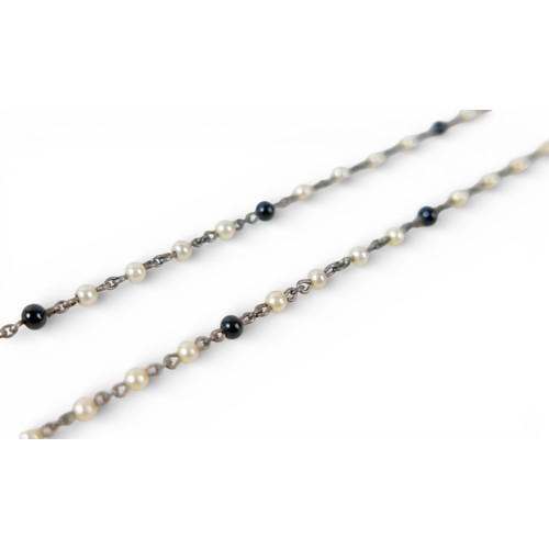 43 - A six strand necklace of natural freshwater pearls on 18k gold clasp, 42cm, maker CH, 76.5g, a 14 go... 
