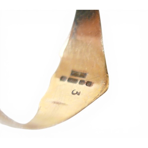 52 - Four 9ct gold rings plus a pair of gold metal plated earrings. Rings: opal, (lacks one stone), 2.2g.... 