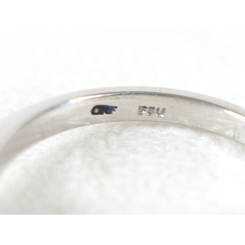 20 - A platinum and diamond solitaire ring, the brilliant cut stone approx 0.6ct, size K, 4.3g.