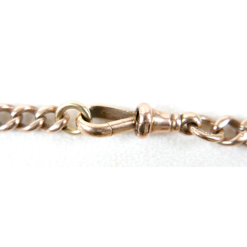 14 - A 9ct gold fob chain, 22.5cm long, 23.1g.