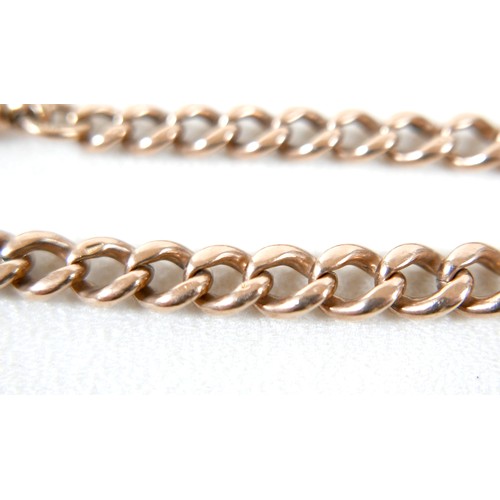 14 - A 9ct gold fob chain, 22.5cm long, 23.1g.