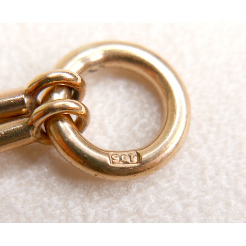 7 - A 9ct gold bracelet, 21.5cm long, 29.5g.