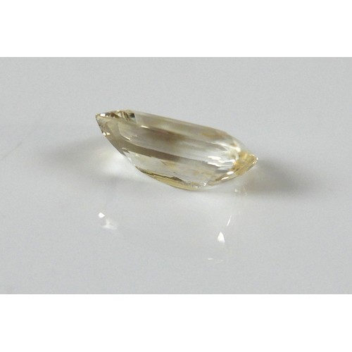5 - A loose yellow sapphire 6.04ct, rectangular cushion cut, 12.81 by 9.38 by 5.20mm, 6.04ct, valued in ... 