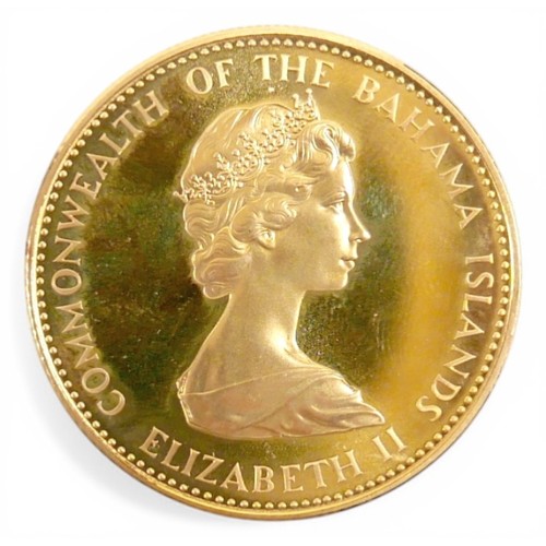 138 - An Elizabeth II 22ct gold Commonwealth of the Bahama Islands gold proof four coin set, 1971, to incl... 