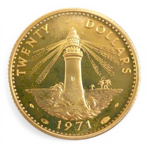 138 - An Elizabeth II 22ct gold Commonwealth of the Bahama Islands gold proof four coin set, 1971, to incl... 