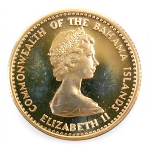 138 - An Elizabeth II 22ct gold Commonwealth of the Bahama Islands gold proof four coin set, 1971, to incl... 