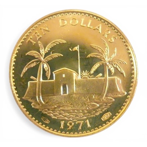 138 - An Elizabeth II 22ct gold Commonwealth of the Bahama Islands gold proof four coin set, 1971, to incl... 