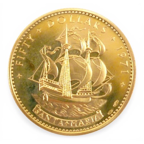 138 - An Elizabeth II 22ct gold Commonwealth of the Bahama Islands gold proof four coin set, 1971, to incl... 