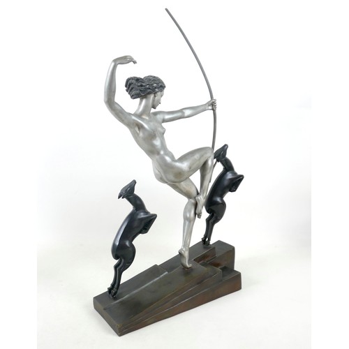 271 - Marcel Andre Bouraine (French, 1886-1948): A large Art Deco bronze, 
