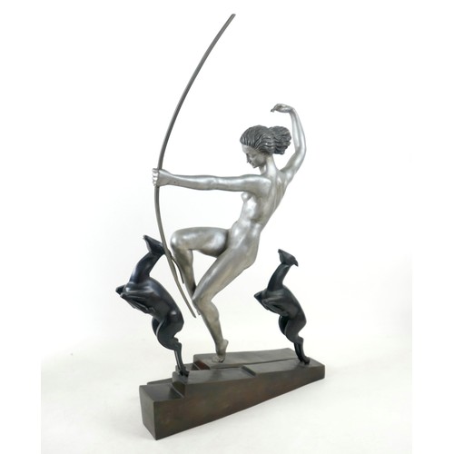 271 - Marcel Andre Bouraine (French, 1886-1948): A large Art Deco bronze, 